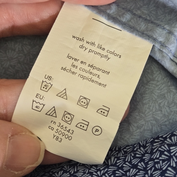 Calvin Klein Men's Medium Blue Short Sleeve Shirt - Picture 9 of 10